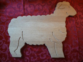 Fr&uuml;hst&uuml;cksbrett Schaf